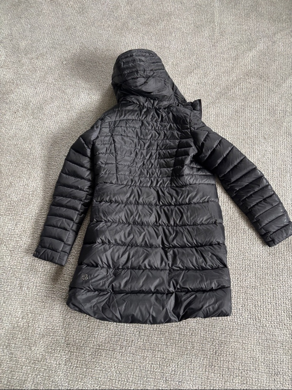 Lululemon Women's Black Quilted Hooded Puffer Coat
